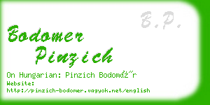 bodomer pinzich business card